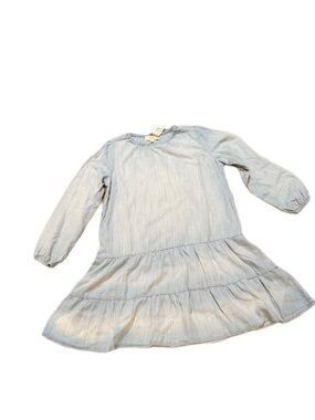 Light Blue Tiered Long-Sleeve women’s Dress